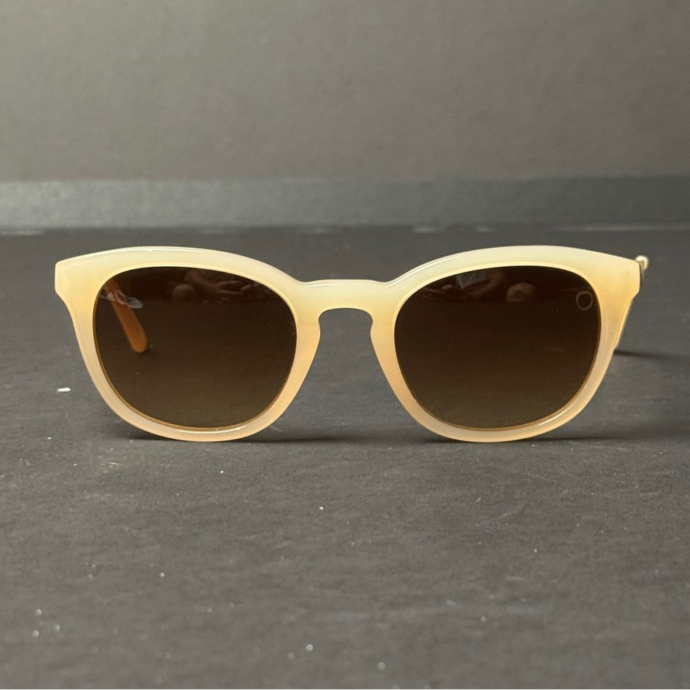 Craig Anderson Electric TXOKO Sunglasses Bone Beige White Gold *Mint Condition